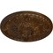 Ekena Millwork Tristan Ceiling Medallion (Fits Canopies up to 6 1/4"), 32 3/8"OD x 3 1/2"P, Root Beer Crackle CM32TNRBC - alternate 4